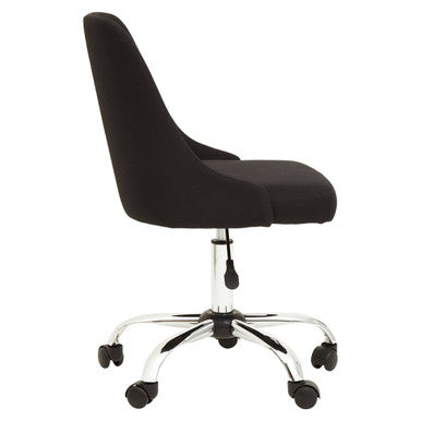 Black and Chrome Home Office Chair