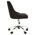 Black and Chrome Home Office Chair