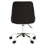 Black and Chrome Home Office Chair