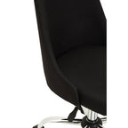 Black and Chrome Home Office Chair