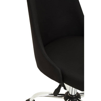 Black and Chrome Home Office Chair