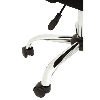 Black and Chrome Home Office Chair