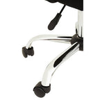Black and Chrome Home Office Chair