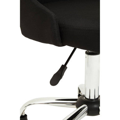Black and Chrome Home Office Chair