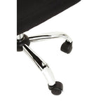 Black and Chrome Home Office Chair