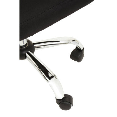 Black and Chrome Home Office Chair