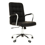 Black Tufted Home Office Chair