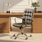Black Tufted Home Office Chair