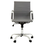 Grey Low Back Home Office Chair