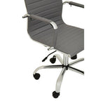 Grey Low Back Home Office Chair