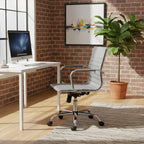 Grey Low Back Home Office Chair