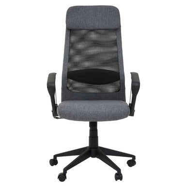 Black Mesh and Grey Fabric Home Office Chair