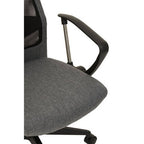 Black Mesh and Grey Fabric Home Office Chair