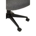 Black Mesh and Grey Fabric Home Office Chair