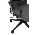Black Mesh and Grey Fabric Home Office Chair