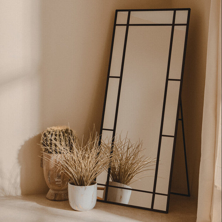 Floor Standing Mirror Black Frame