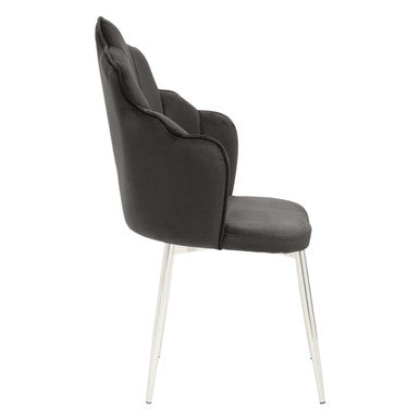 Black Velvet Chair