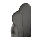 Scalloped Grey Velvet Chair