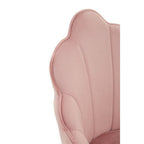 Pink Velvet Dining Chair with Gold Metal Legs