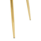 Pink Velvet Dining Chair with Gold Metal Legs