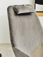 Grey Velvet Rocking Chair