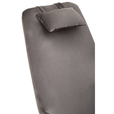 Grey Velvet Rocking Chair