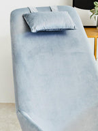 Blue Velvet Rocking Chair