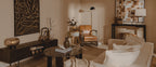 White and Natural Pine Wood and Veneer Storage Side Table