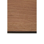Natural Wood Effect Dining Table with Gold Finish Legs