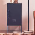 Grey Metal One Door Locker Style Cabinet