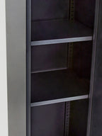 Grey Metal One Door Locker Style Tall Cabinet