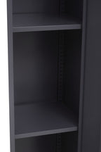 Grey Metal One Door Locker Style Tall Cabinet