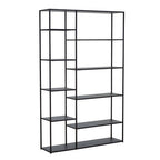Black Metal Multi Tier Shelf Unit