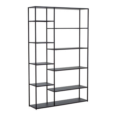 Black Metal Multi Tier Shelf Unit