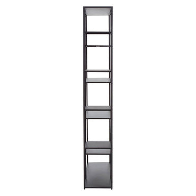 Black Metal Multi Tier Shelf Unit