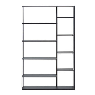 Black Metal Multi Tier Shelf Unit