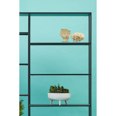 Black Metal Multi Tier Shelf Unit