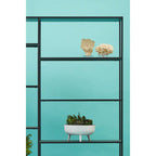 Black Metal Multi Tier Shelf Unit