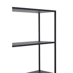 Black Metal Multi Tier Shelf Unit