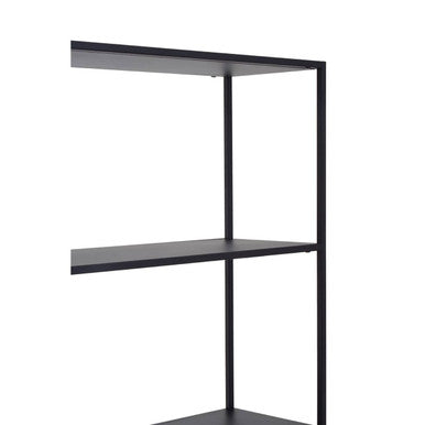 Black Metal Multi Tier Shelf Unit