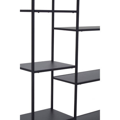 Black Metal Multi Tier Shelf Unit