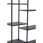 Black Metal Multi Tier Shelf Unit