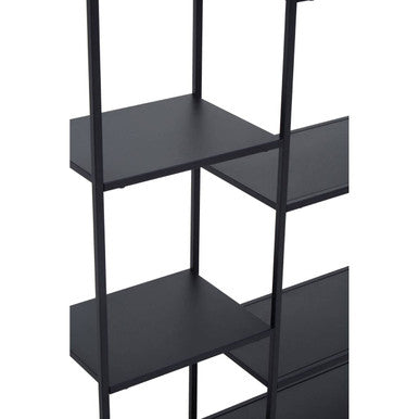 Black Metal Multi Tier Shelf Unit