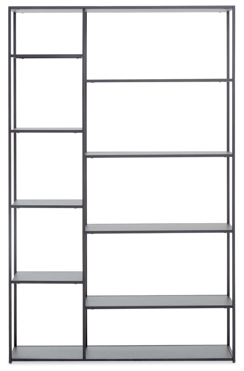 Grey Metal Multi Tier Shelf Unit