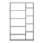 Grey Metal Multi Tier Shelf Unit