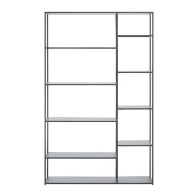 Grey Metal Multi Tier Shelf Unit
