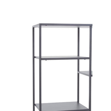 Grey Metal Multi Tier Shelf Unit