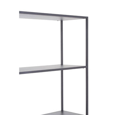 Grey Metal Multi Tier Shelf Unit