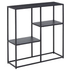 Black Metal Three Tier Shelf Unit
