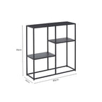 Black Metal Three Tier Shelf Unit